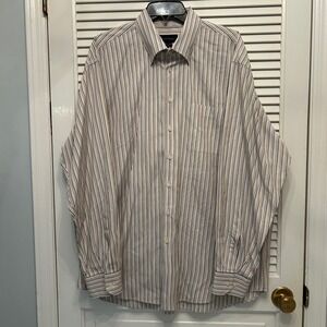 Scott Barber XXL Striped Button Up Shirt Long Sleeve‎ Menswear Casual